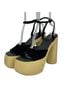 Sam Edelman 100% Leather Black Sandals Size 10 1/2 - photo 1