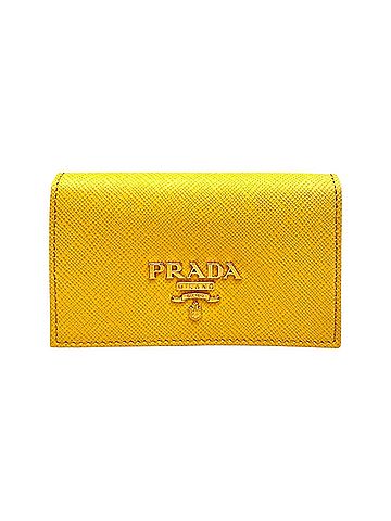 Prada Women's Saffiano Leather Card Case Wallet (view 1)