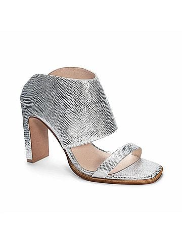 42 Gold Women's Scaly Metallic Slide With Ankle Cuff (view 1)