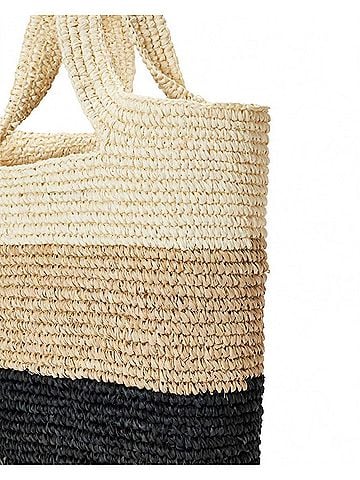 Pink Haley Women's Sawyer Handmade Raffia Beach Tote (view 2)