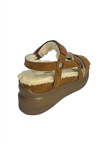 Suzanne Rae Women's Shearling Sandals (view 2)