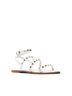 Qupid White Women's Studded Strappy Sandals Size 10 - photo 1