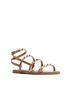 Qupid Brown Women's Studded Strappy Sandals Size 10 - photo 1