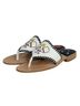 Jack Rogers 100% Leather Print Red White Yellow Sandals Size 6 - photo 1