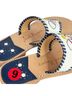Jack Rogers 100% Leather Print Red White Yellow Sandals Size 6 - photo 7