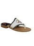 Jack Rogers 100% Leather Print Red White Yellow Sandals Size 6 - photo 4
