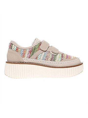 Pierre Dumas Women's Sweet Woven Platform Velcro Sneakers (view 1)
