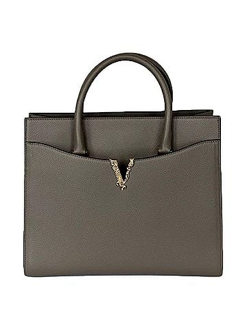 Versace Women's Virtus Calfskin Leather Medium Top Handle Tote Bag (view 1)