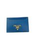 Prada Blue Women's Vitello Move Leather Small Card Case Wallet One size - photo 3