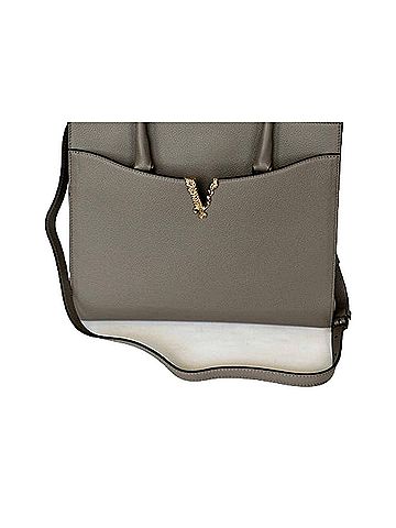 Versace Women's Virtus Calfskin Leather Medium Top Handle Tote Bag (view 2)