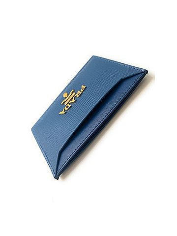 Prada Women's Vitello Move Leather Small Card Case Wallet (view 2)