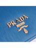 Prada Blue Women's Vitello Move Leather Small Card Case Wallet One size - photo 5
