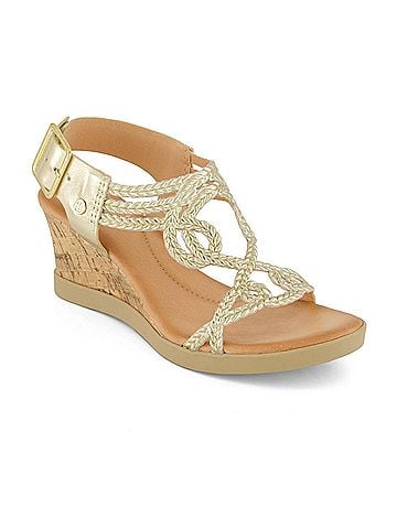 Andrea Women's Wedge Casual Comfort Ankle Strap Sandals (view 2)