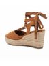 XTI Brown Women's Wedge Sandals Size 9 - photo 3