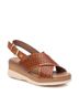 XTI Brown Women's Wedge Sandals Size 9 - photo 2