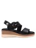 XTI Black Women's Wedge Sandals Size 6 - photo 1