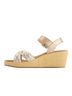 Andrea Silver Women's Wedge Sandals Size 5 - photo 3