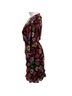 Marella 100% Polyester Floral Black Orange Pink Purple Cocktail Dress Size 4 - photo 5