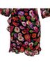Marella 100% Polyester Floral Black Orange Pink Purple Cocktail Dress Size 4 - photo 6