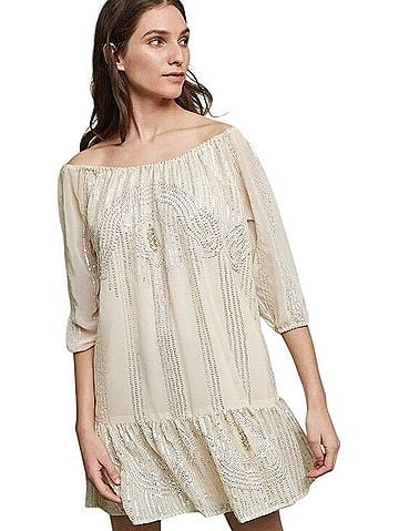 Carolina K Beaded Sands 3/4 Sleeve T-Shirt (view 1)