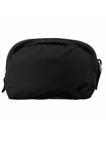 Prada PRADA 1ND339 Micro Re-Nylon Triangle Logo Plate Silver Hardware Pouch Coin Purse Current Model Black Men's (view 2)