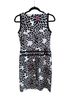 Talbots Floral Black White Casual Dress Size 4 - photo 2