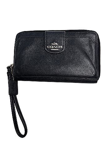 Coach zip around Leather Wristlet (view 1)