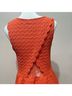 Maeve Solid Orange Casual Dress Size M - photo 5