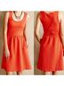 Maeve Solid Orange Casual Dress Size M - photo 3