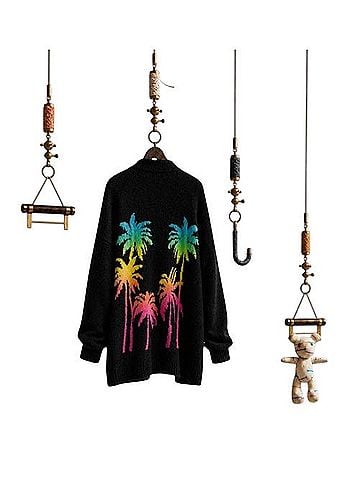 The Elder Statesman Paint Palms Sweater Vest (view 1)