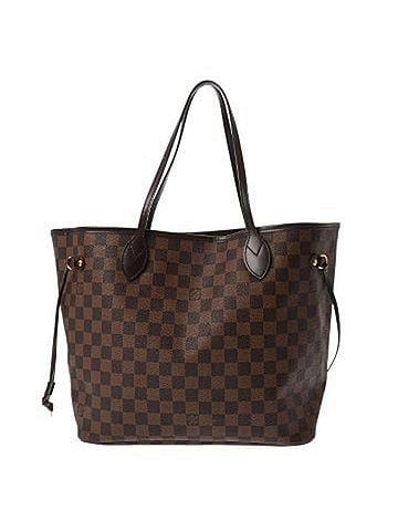 Louis Vuitton LOUIS VUITTON Louis Vuitton Damier Neverfull MM Brown N51105 Women's Canvas Tote Bag B Rank Used Ginzo (view 1)