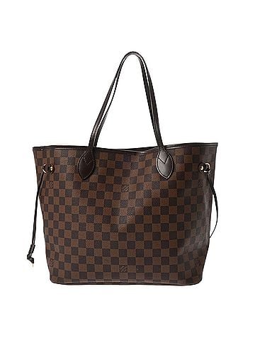 Louis Vuitton LOUIS VUITTON Louis Vuitton Damier Neverfull MM Brown N51105 Women's Canvas Tote Bag B Rank Used Ginzo (view 2)