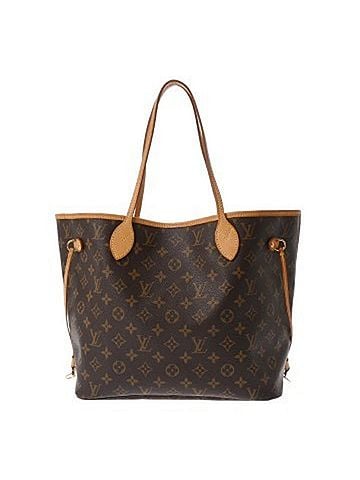 Louis Vuitton LOUIS VUITTON Louis Vuitton Monogram Neverfull MM Brown M40156 Men's Women's Canvas Tote Bag B Rank Used Ginzo (view 1)