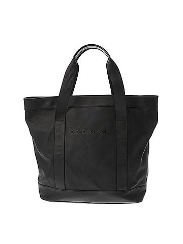 Balenciaga BALENCIAGA Balenciaga Navy Tote Black 374767 Women's Leather Bag AB Rank Used Ginzo (view 2)