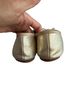 Tory Burch 100% Leather Gold Flats Size 8 1/2 - photo 2