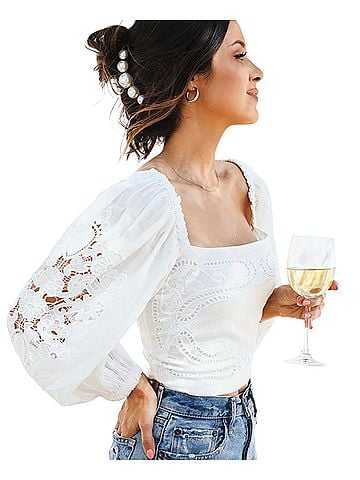 FARM Rio 3/4 Sleeve Blouse (view 1)