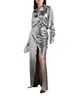 Brandon Maxwell Silver Cocktail Dress Size 4 - photo 1