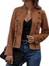 GLAMAZON 100% Polyester Brown Jacket Size S - photo 4