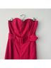 Anthropologie 52% Polyester 47% Rayon 1% Spandex 100% Polyester Jacquard Pink Jumpsuit Size 8 - photo 9