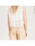Sandro 100% Polyester 100% Silk Floral White Blouse Size L - photo 7