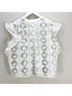 Sandro 100% Polyester 100% Silk Floral White Blouse Size L - photo 6