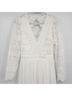 Lulus 100% Polyester Floral White Cocktail Dress Size L - photo 4