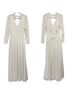 Lulus 100% Polyester Floral White Cocktail Dress Size L - photo 2