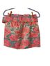For Love & Lemons 88% Polyester 12% Metallised Fiber 100% Polyester Floral Pink Green Skort Size M - photo 2