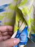 Ganni 91% Polyamide 9% Elastane 100% Polyamide Floral Blue Green Cocktail Dress Size S - photo 8