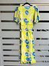 Ganni 91% Polyamide 9% Elastane 100% Polyamide Floral Blue Green Cocktail Dress Size S - photo 3