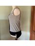 Amour Vert Stripes Black White Tank Top Size XS - photo 8
