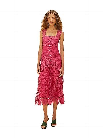 FARM Rio Pink Nautical
Guipure Maxi Dress Cocktail Dress (view 1)