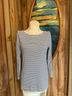 Vineyard Vines Stripes White Black Long Sleeve Top Size S - photo 6
