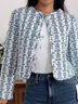 Caroline Constas Floral White Blue Jacket Size M - photo 7